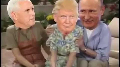 Donald Trump, Mike Pence And Vladimir Putin As The...