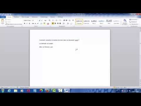 Vidéo: 4 façons de compter le nombre de mots dans Microsoft Word