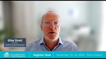 An Invitation to CloudStack Collaboration Conference 2023, from CSEUG Chairman, Giles Sirett