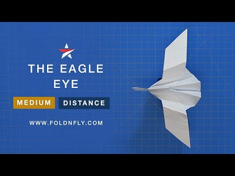 Fold 'N Fly ✈ The Eagle Eye Paper Airplane - Folding Instructions