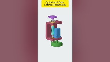 Cylindrical Cam Lifting Mechansim #solidworks #cad #engineering #mechanical #fusion360