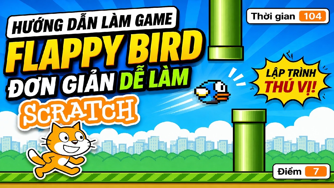 Hướng Dẫn Làm Game Flappy Bird Bằng Scratch Siêu Dễ - YouTube