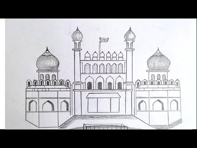 170+ Red Fort Delhi Stock Illustrations, Royalty-Free Vector Graphics &  Clip Art - iStock | Red fort delhi british barracks