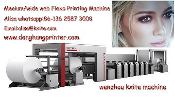 Servo Motor Gearless Flexo Press Printing Machine for Plastic Film