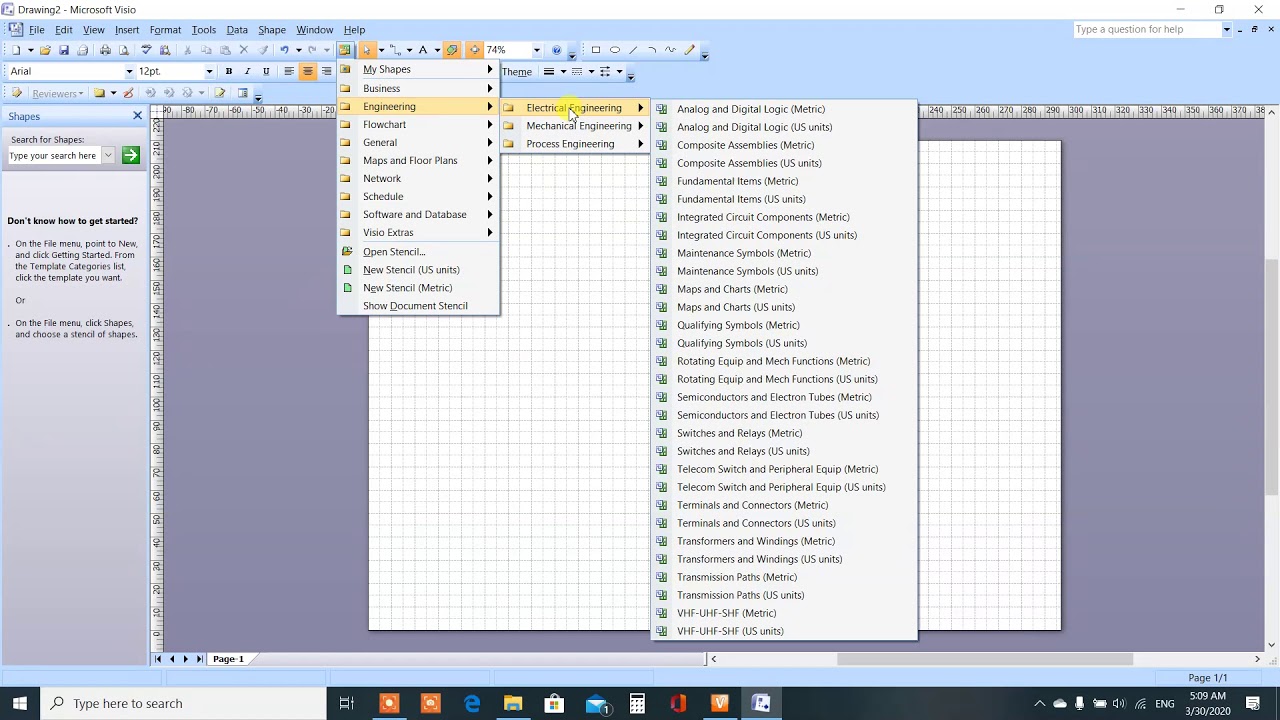 วิธีใช้ visio 2022 VISIO ตอนที่ 1 การใช้เครื่องมือพื้นฐาน