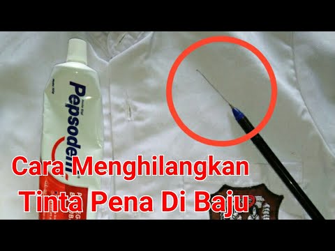 Cara menghilangkan tinta pena di baju