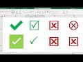 Como poner Check o símbolo de palomita en Excel