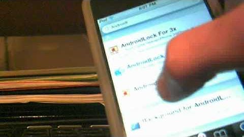 HOw to get android lock for ipod touch 4th generation