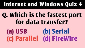 Internet and Windows Quiz 4 | Computer Science Quiz | Knowledge Enhancer Quizzes
