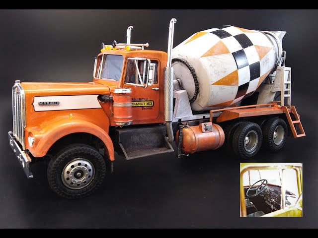 AMT 1/25 Kenworth/Challenge Transit Cement Mixer Model Kit