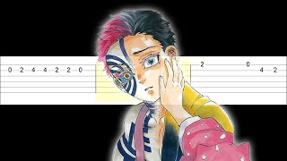 Akaza&#39;s Love Theme - Demon Slayer Infinity Castle Movie (Easy Guitar Tabs Tutorial)