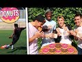 ¡¡EL RETO DE LOS DONUTS!! ¡FUTBOL VIDA REAL!