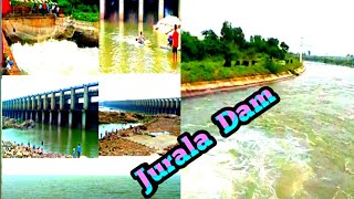 Jurala Project Dam on the Krishna River Mahabubnagar  District Telangana India