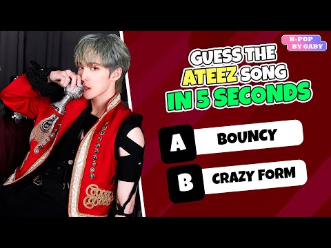 Guess The Ateez Song In 5 Seconds 2 | Kpop Game | Ateez Quiz