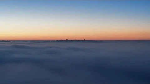 Time-lapse above the fog line from Ponderosa Road in Shingle Springs