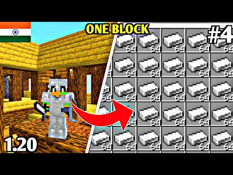 Minecraft 1.20 one block unlimited iron #4 - YouTube