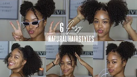 6 *MORE* EASY (NO BRAID) NATURAL HAIRSTYLES | Old ...