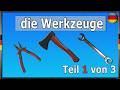 Tools in German – Basic Tools Vocabulary with subtitles | Part 1 of 3