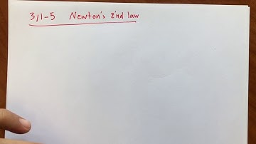 029 - Dynamics - Newton’s 2nd Law