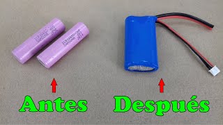 Como Hacer Un Pack De Batería 2S De 2200 mAh Y 7.4 Volts