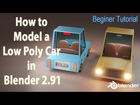 How to model a Low poly Car : BLENDER TUTORIAL Time-lapse - YouTube