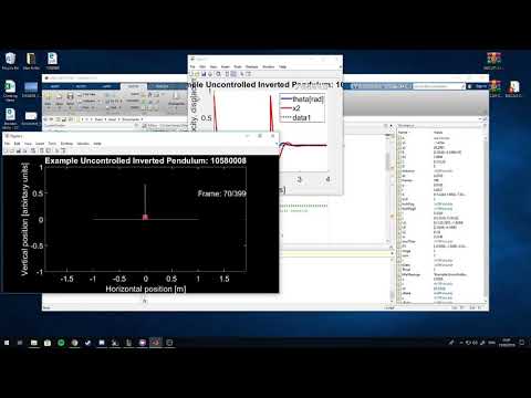 Inverted pendulum simulation on matlab