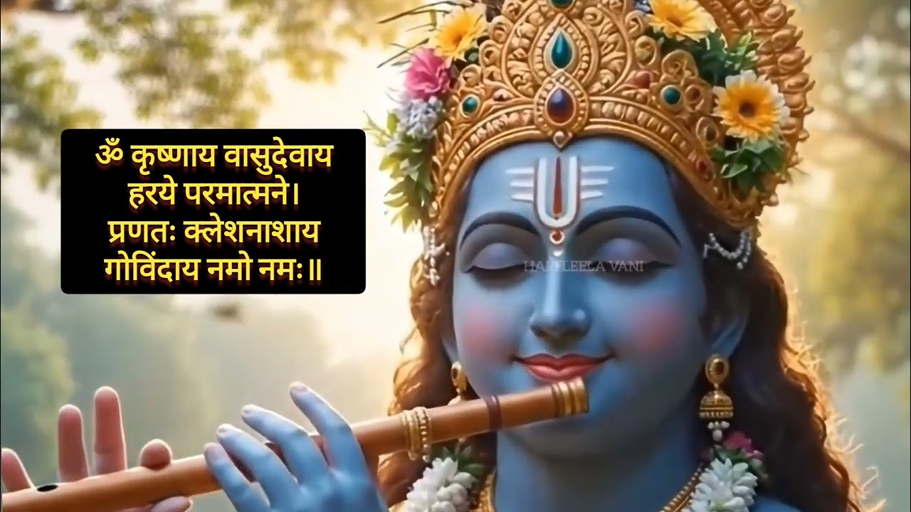 Morning Krishna Meditation | Om Krishnaya Vasudevaya Mantra 