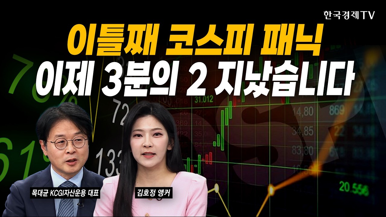 코스피 ‘패닉셀링’ 극대화...한국 증시 지금이 바닥일까｜목대균 KCGI자산운용 대표｜#삼성전자 #SK하이닉스
