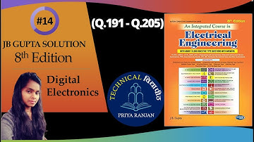 JB GUPTA Digital Electronics | Digital Electronics JB GUPTA | 8th edition (Q.191 - Q. 205) #14