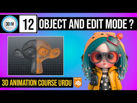 3D Animation Course Class 12 | Object & Edit Mode in blender & Explain Vertex, Edge, and Face
