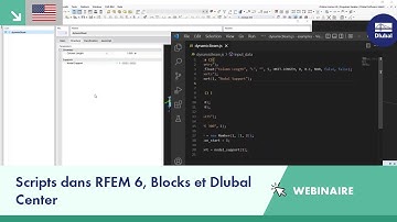 [EN] Scripts dans RFEM 6, Blocks et Dlubal Center