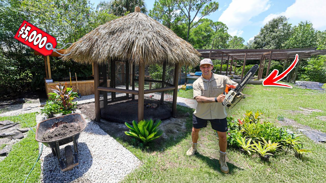Building SECRET EXOTIC ANIMAL Enclosure!!