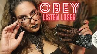 OBEY  ARE YOU A LOSER ASMR SLEEP AID  #goddess #asmr #sleep #leathergloves