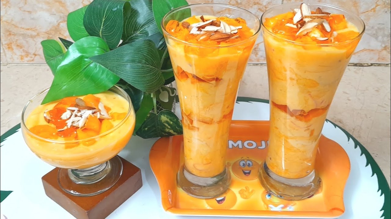 Mango Lab E Shireen || 10 minutes Mango Delight || Recepie by Gulnaz ...