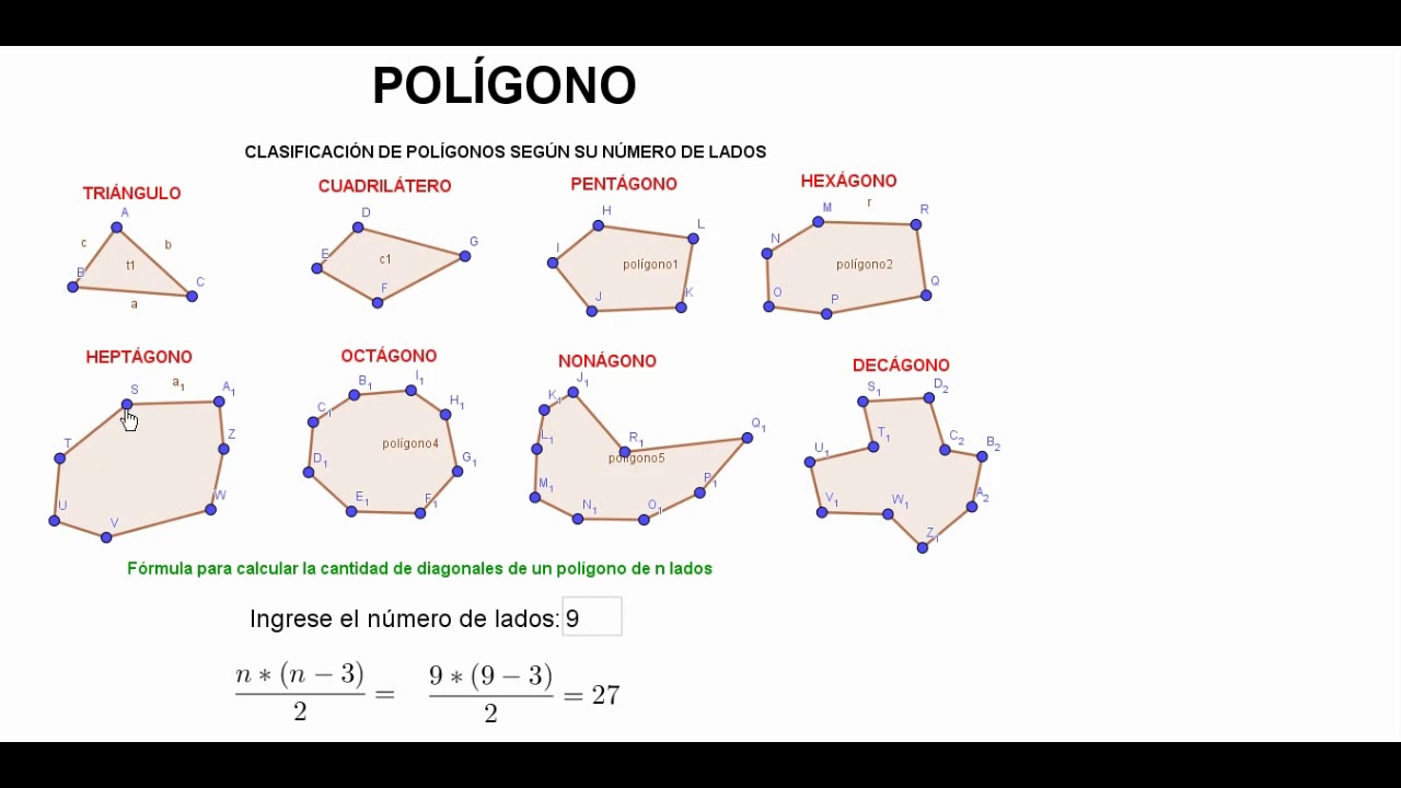 CLASIFICACIÓN DE LOS POLÍGONOS SEGÚN SUS LADOS - YouTube