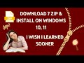 How to Download &amp; Install 7-Zip on Windows 10/11 | Full Step-by-Step Guide