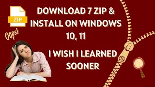 Download 7 Zip and Install on Windows 10, 11 #7zip #driveintech