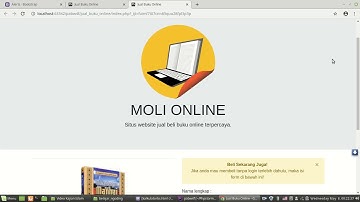 Demo Aplikasi Jual Beli Buku Online Sederhana berbasis Cookies, Session dan tanpa Database