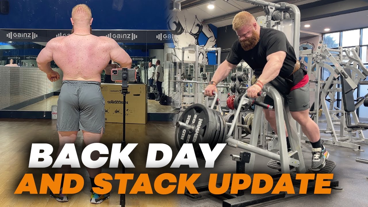 266LBS BULKING - BACK DAY FROM HELL & UPDATE IN STACK FOR MASS - YouTube