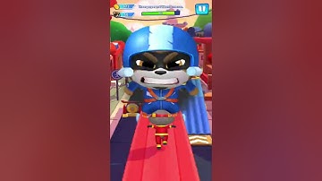 Talking Tom Hero Dash #shorts High Voltage Use Superpower 7 times in one run