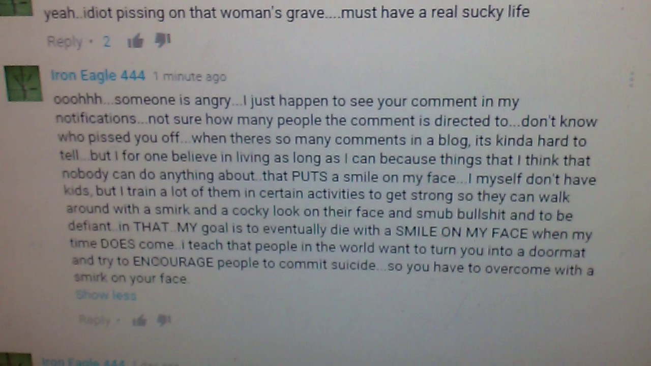Responding To Hateful Troll On Justine Damond Archival YouTube Channel financial collapse blog