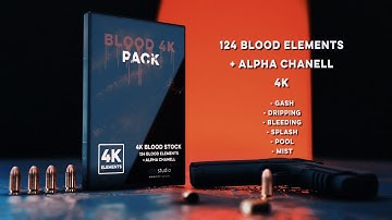 Blood Pack 4K Stock Assets    #3d #cgi #vfx #assets #blender #fusion #aftereffects #nuke #photoshop