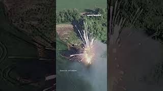 A Strike By A Ukrainian Drone Destroyed A Russian Buk-M3 Launcher With Six Missiles #Warinukraine