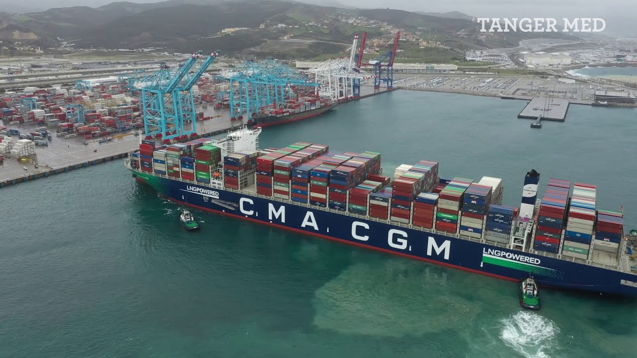 Tanger Med received CMA CGM Jacques Saadé, the world largest LNG ...