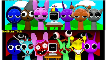 Sprunki 3D Models 👀🤩 Looks so Real and Fascinating😄 vs Horror Phase - Incredibox Sprunki Animation