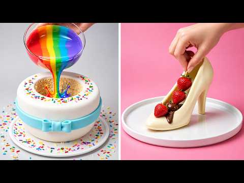 Cute Strawberry Chocolate Cake 🍓🍫 | Beautiful & Delicious Dessert Creations