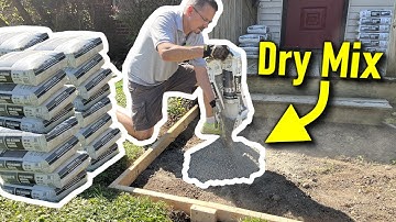 Dry Pour Concrete Method Anyone Can Do