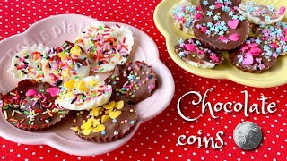 EASY Chocolate Coins (Recipe for Valentine's Day) | OCHIKERON | Create Eat Happy :)