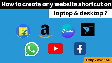 Laptop me किसी भी website का shortcut कैसे बनाए | How to create any website shortcut on desktop