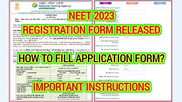 NEET 2023 Application Form Released | How to Fill NEET Application Form? STEP-BY-STEP 👍👍